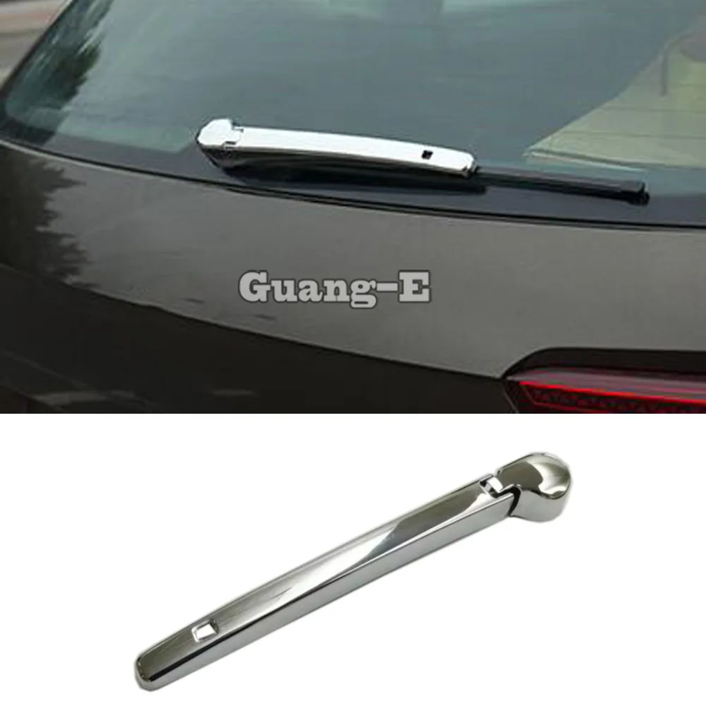 

For Volkswagen VW Tiguan L MK2 2016 2017 2018 2019 2020 ABS Chrome Car Rear Back Glass Wiper Nozzle Frame Trim Tail Window Lamp