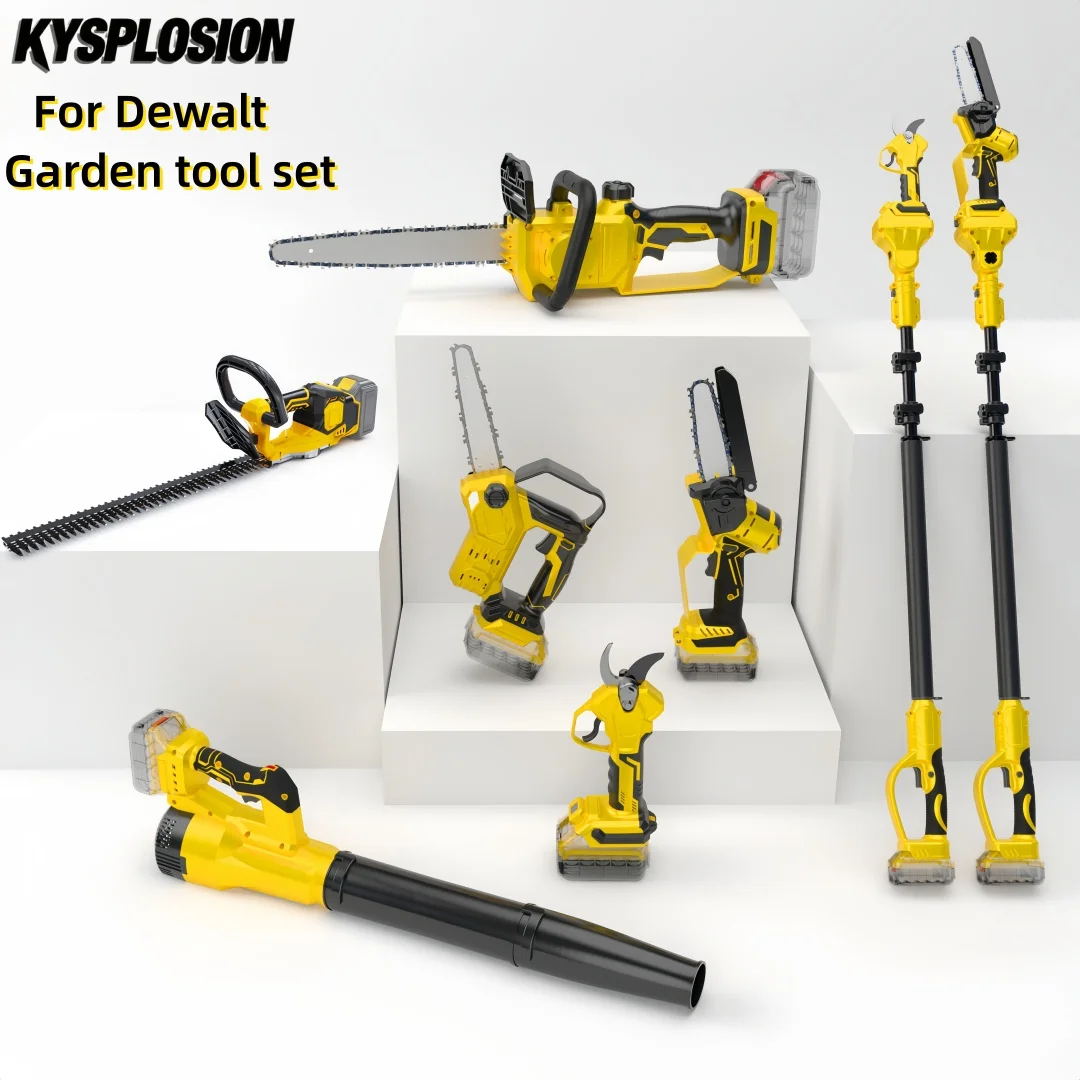 

Brushless Garden tool set For Dewalt 20V battery Electric Chainsaw High Branch Scissor power tool set