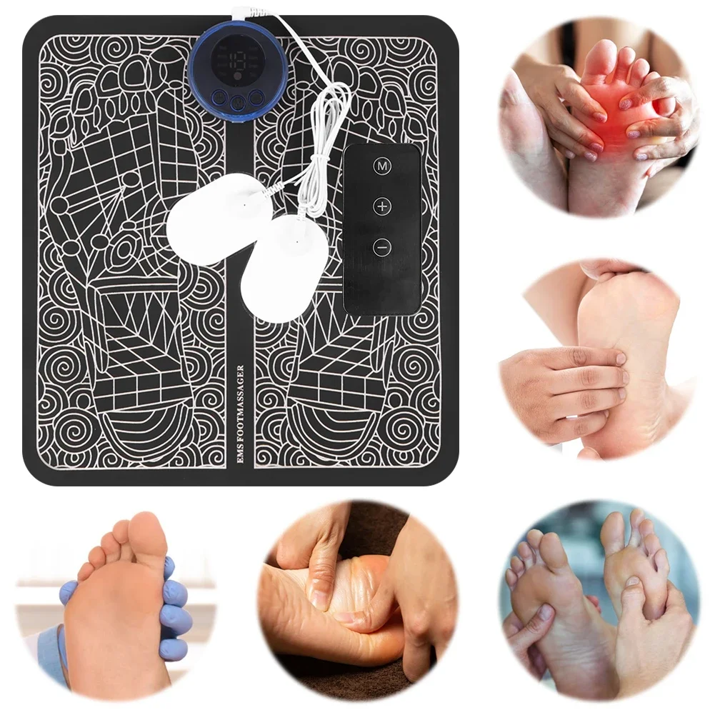 

EMS массажер для ног, электрический массажер для ног, улучшение кровообращения, электронный стимулятор ног, релаксация мышц для мужчин и женщин