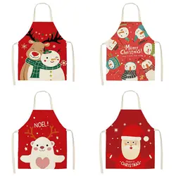 Christmas Apron Holiday Party Decoration Linen  Oil and Stain Resistant Kitchen Cleaning Tools Home  Supplies