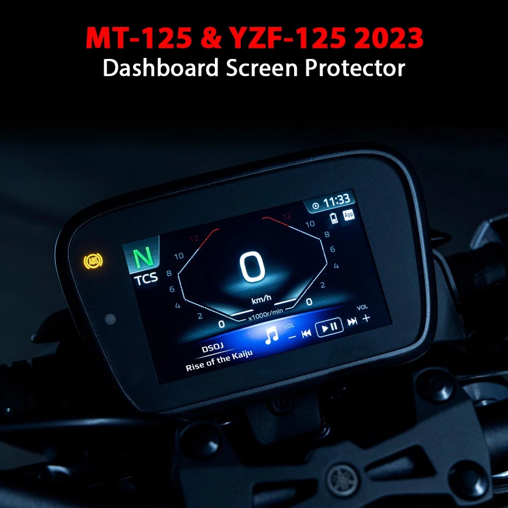 For YAMAHA MT 125 YZF 125 Motorcycle Dashboard Screen Protector Screen Scratch Resistant Protection Film Mt125 Yzf125 2023