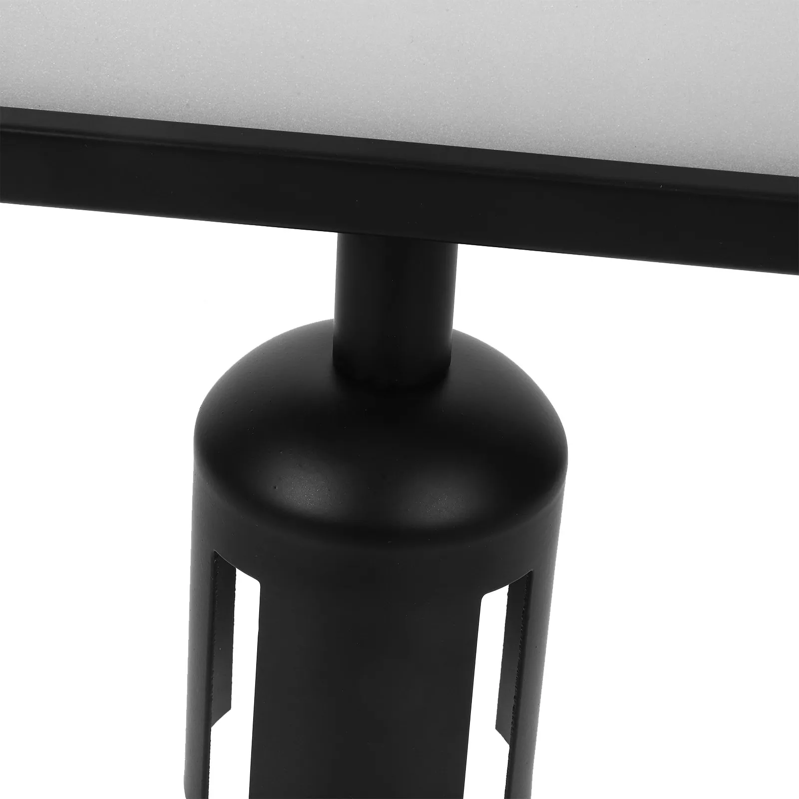 

Commercial Grade Metal Sign Holder for Safety Barrier Stanchion Top A4 Poster Display Landscape Frame Public Queue