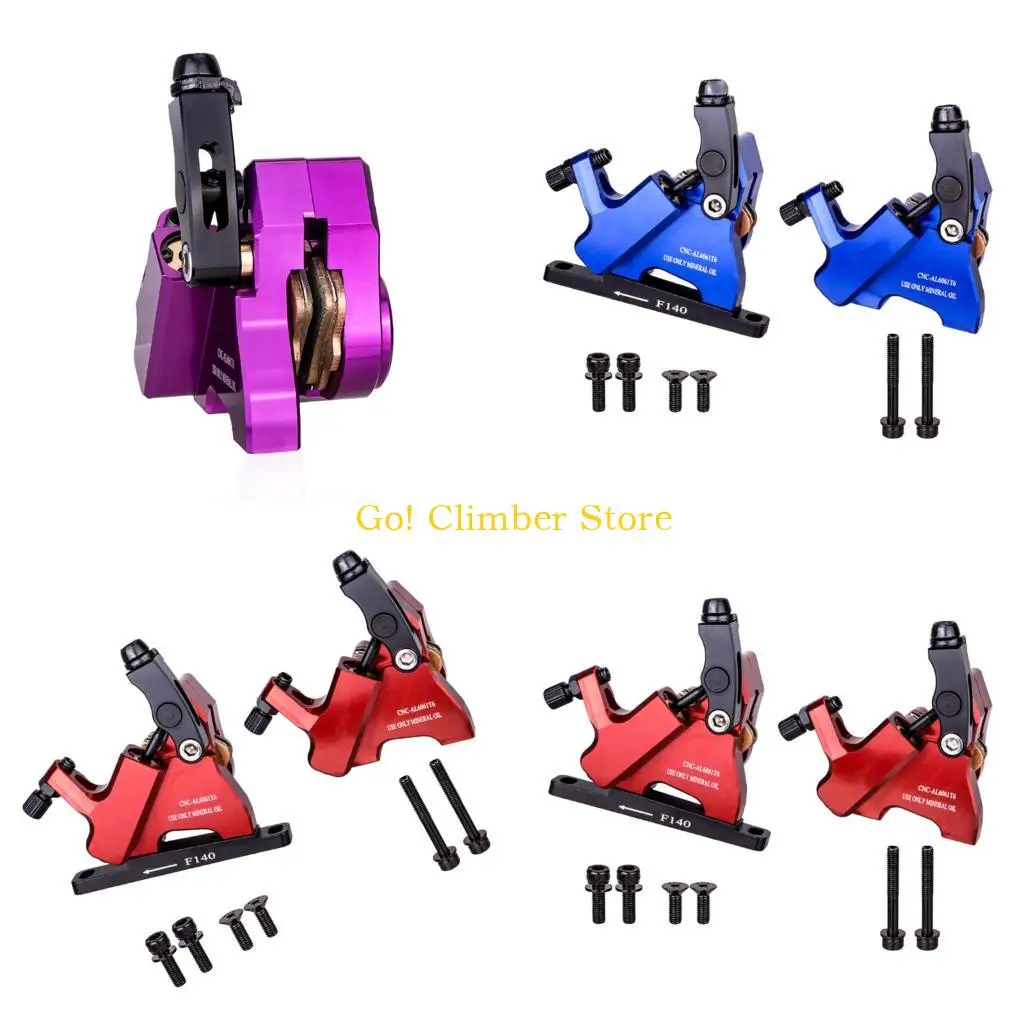 

Q84C 1Pair Light Weight Flat Mount Hydraulic Gravel Road Bike Brake Easy to Install