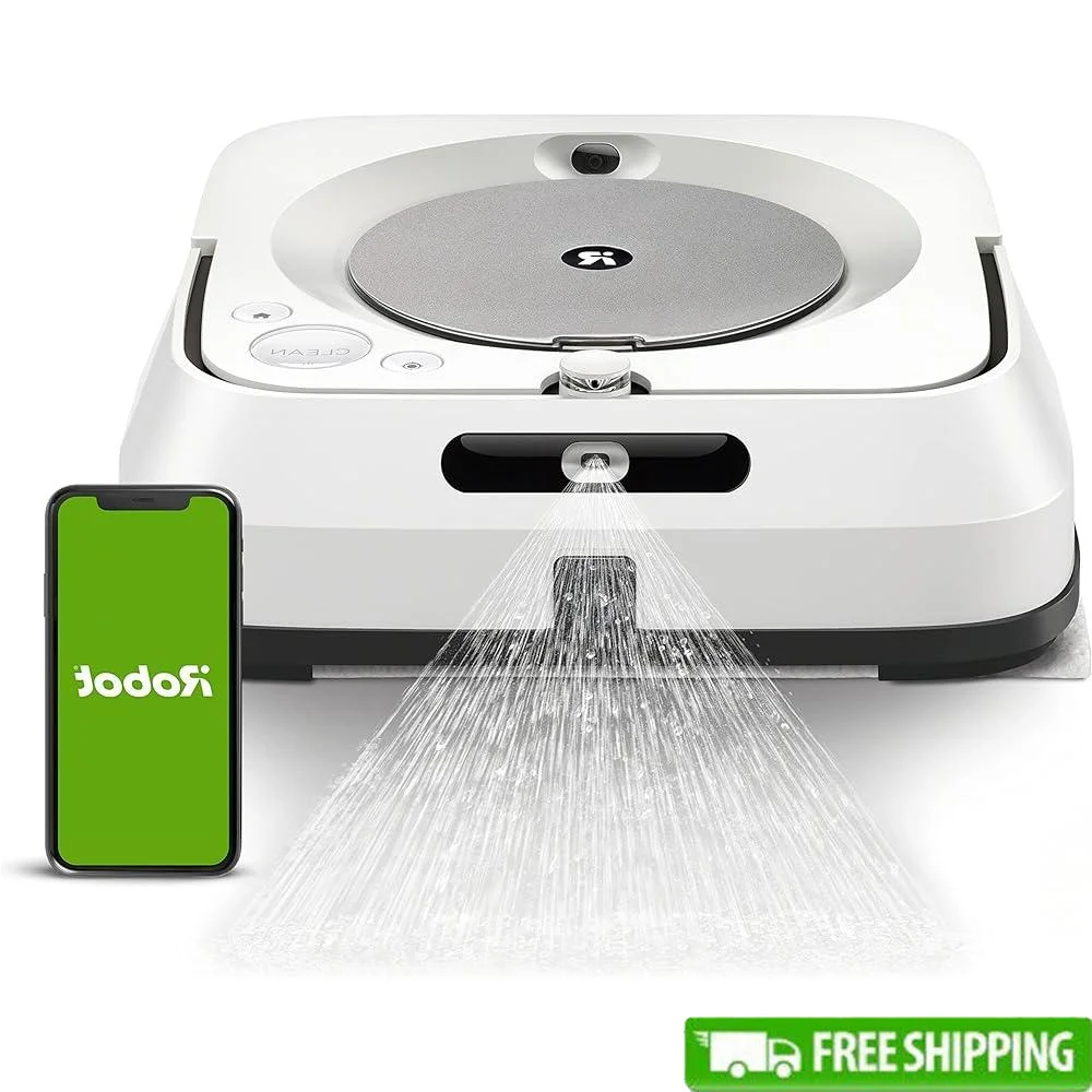 

Ultimate Robot Mop Wi-Fi Connected Precision Jet Spray Smart Mapping Multi-Room Cleaning Rechargeable Robot Vacuum Alexa