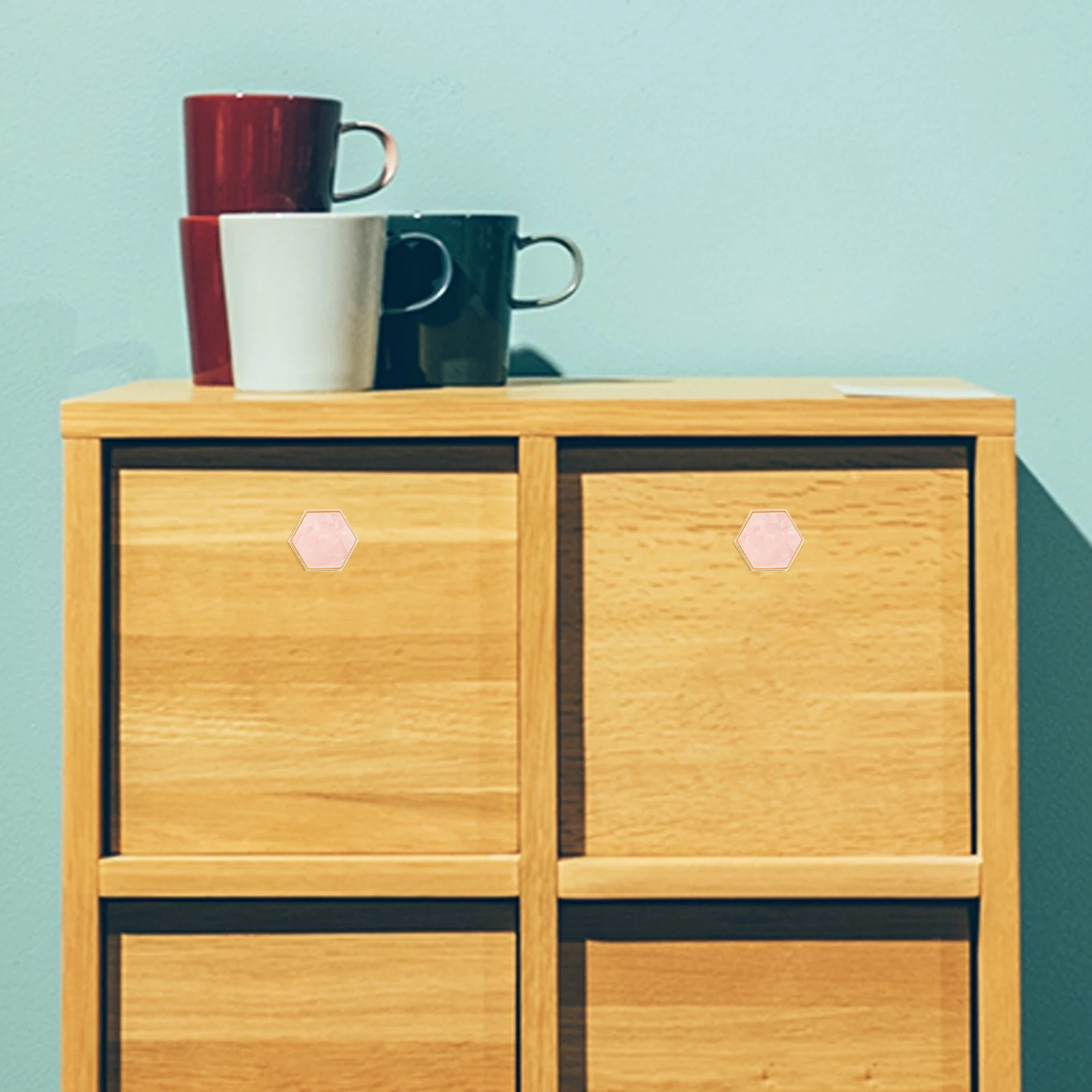 

4pcs Zinc Alloy Cabinet Knobs Hexagon Metal Drawer Handles Vintage Dresser Pulls For Kitchen Cupboard Wardrobe Vanity Closet