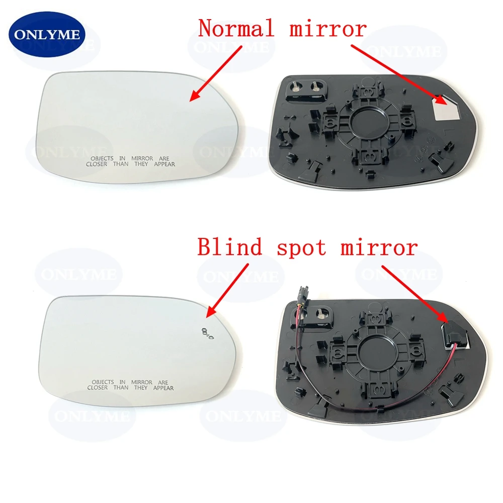 Convex Heated Suv Mirror Glass With Blind Spot Warning For USA Version Honda CR-V CRV  2017 2018 2019 2020 2021