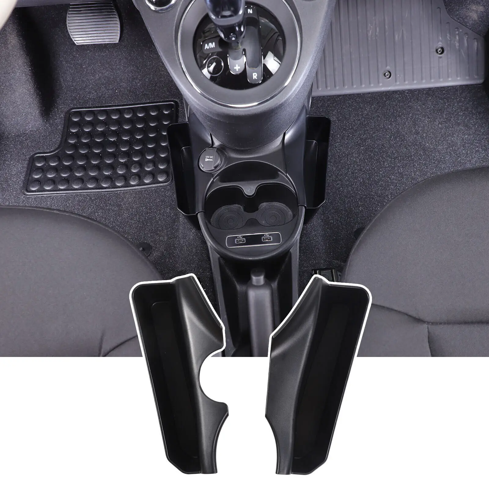 ABS Center Control Additional Storage Box Tray For Fiat 500 2007-2024 Multipurpose Stowing Tidy Storage Container Accessories