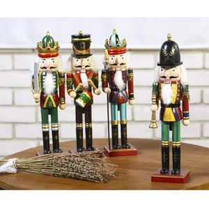 دمية كسارة البندق الخشبية للأطفال دمية مرسومة باليد نقية هدايا لعبة احتفالية قابلة للتحصيل 30 سم 1 قطعة أفضل 6 مبيعات كسارة بندق لعيد الميلاد - رقم 6