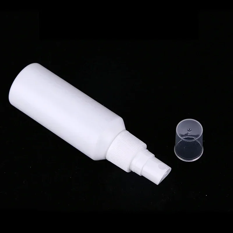 Refillable Bottles 20Pcs 10/20/30/50/60/100/200ml White Spray Bottles Plastic Perfume Atomizer Protable Travel Empty Containers