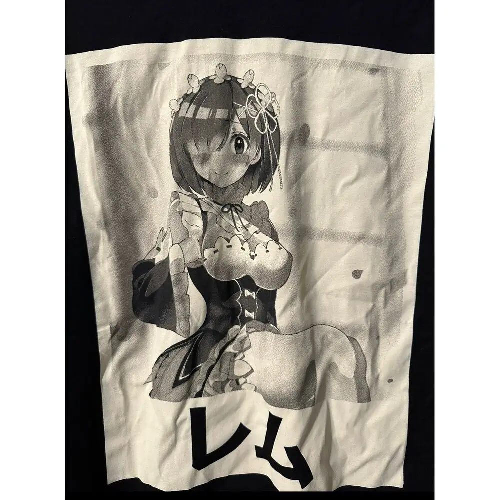 Otaku Box Exclusive Highschool Ram Re Zero DxD Anime T-SHIRT Size M Never Worn