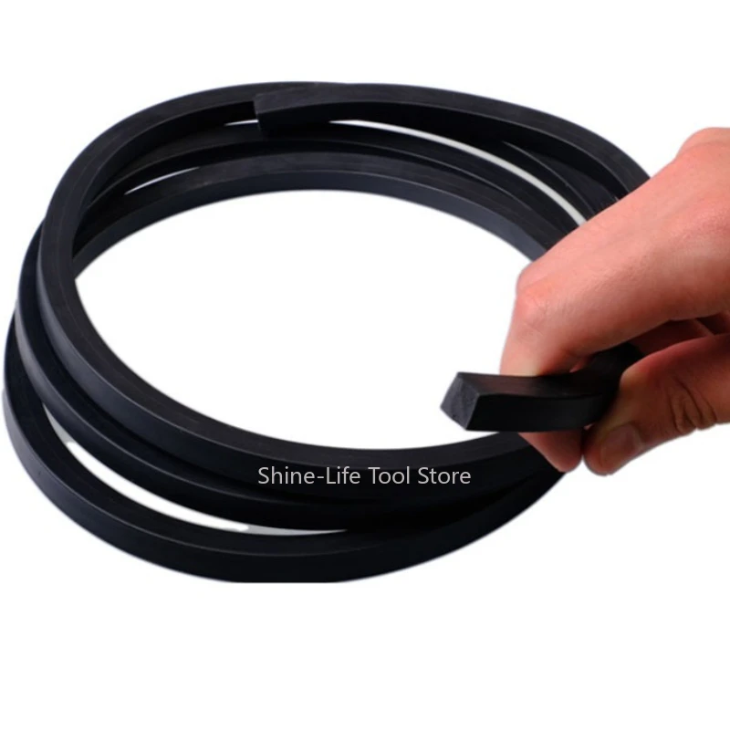 High Temp Resistant Black Square FKM Fluorine Rubber Strip 3x3mm~20x20mm Not Foaming Solid Fluororubber Sealing Strip
