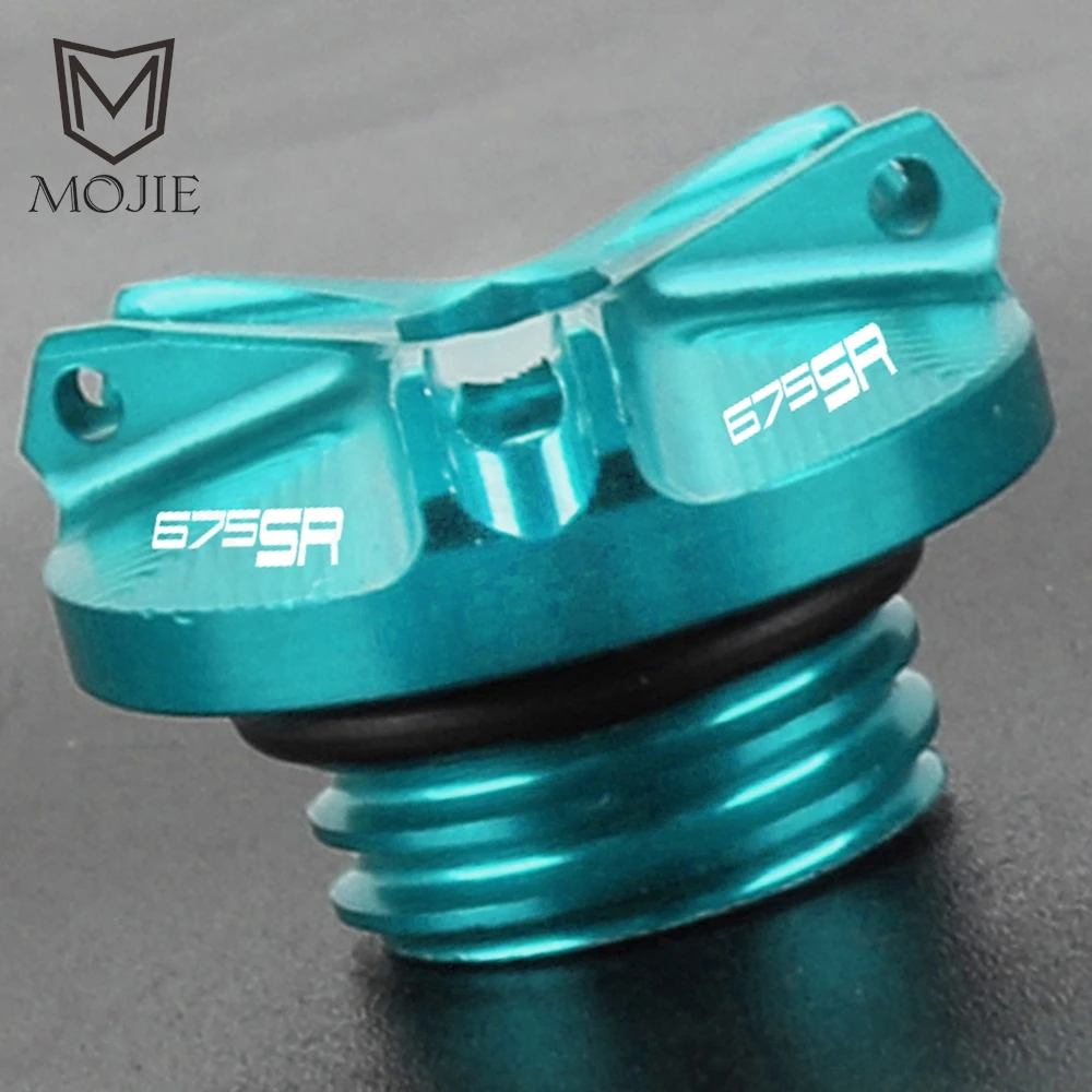 

For CFMOTO CF MOTO 675SR 675 SR 675 675-SR SR675 2024 2025 2026 Motorcycle CNC Engine Oil Filler Screw Cover Plug Cap M20*2.5