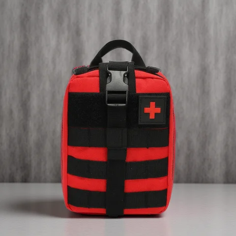 Outdoor Aid Bag Waist Bag Emergency Survival Rescue Handbag Waterproof Camping Medical First Aid Kit Box