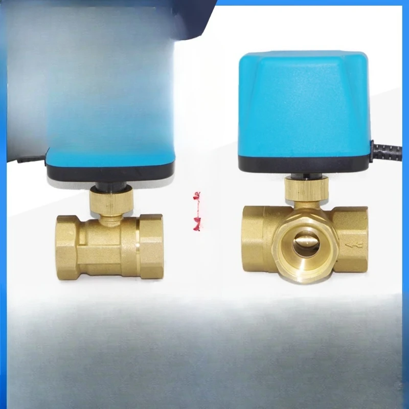 

Solar Solenoid Valve Electric ature Control Two-way Three-way Ball Valve Normally Open and Close Ball Valve