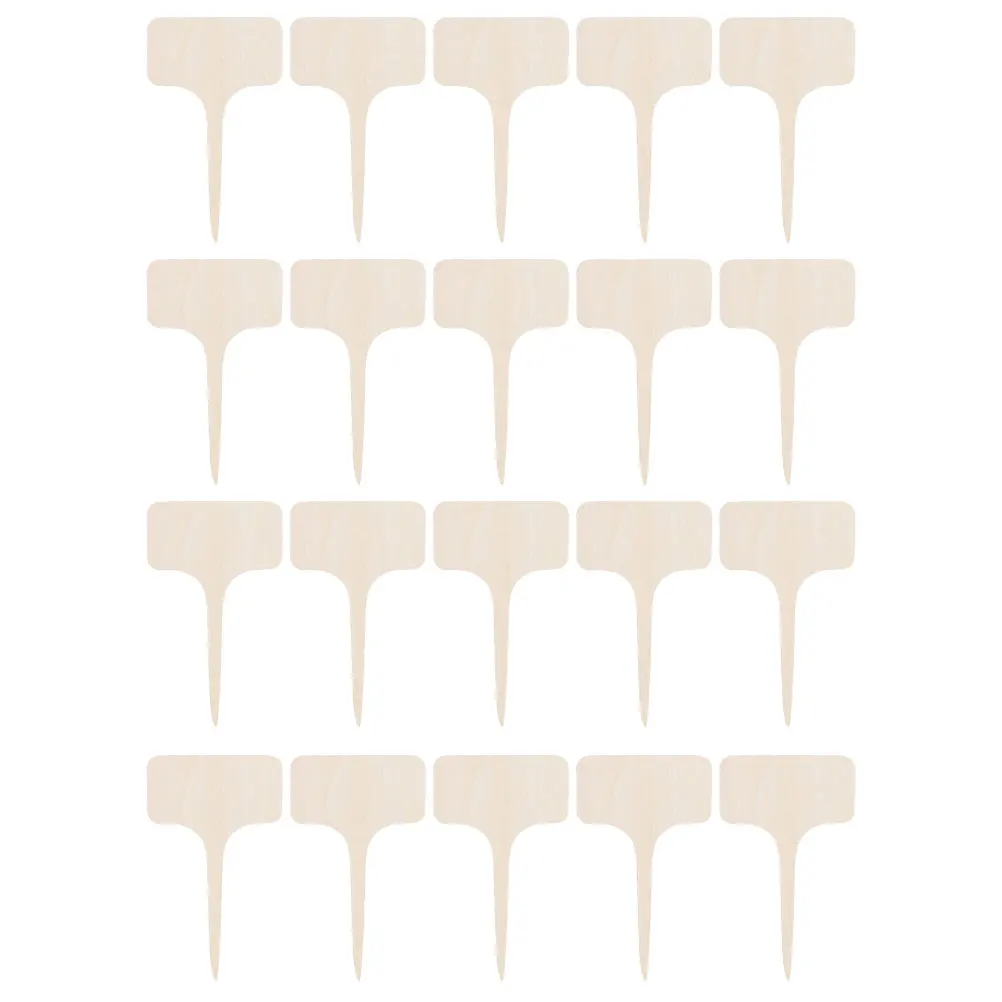 

20 Pcs Wooden Plant Labels Blank Tags for Gardening Stakes Durable Safe L scaping Accessories Plant Classification