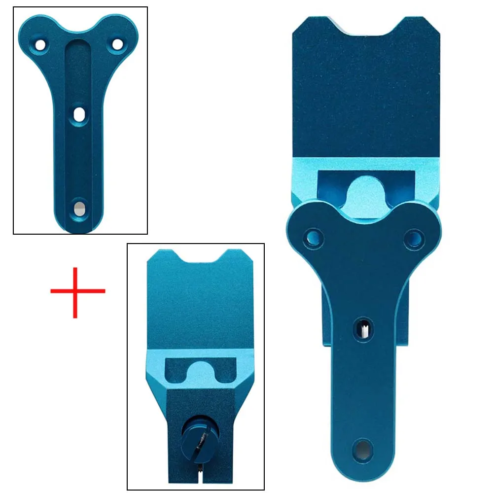 Verstellbare Bein-Trageplattform aus Aluminium, taktischer Y-Platten-Pistolenholster-Adapter für IPSC- und IDPA-Wettkampfhholster – Detail 4