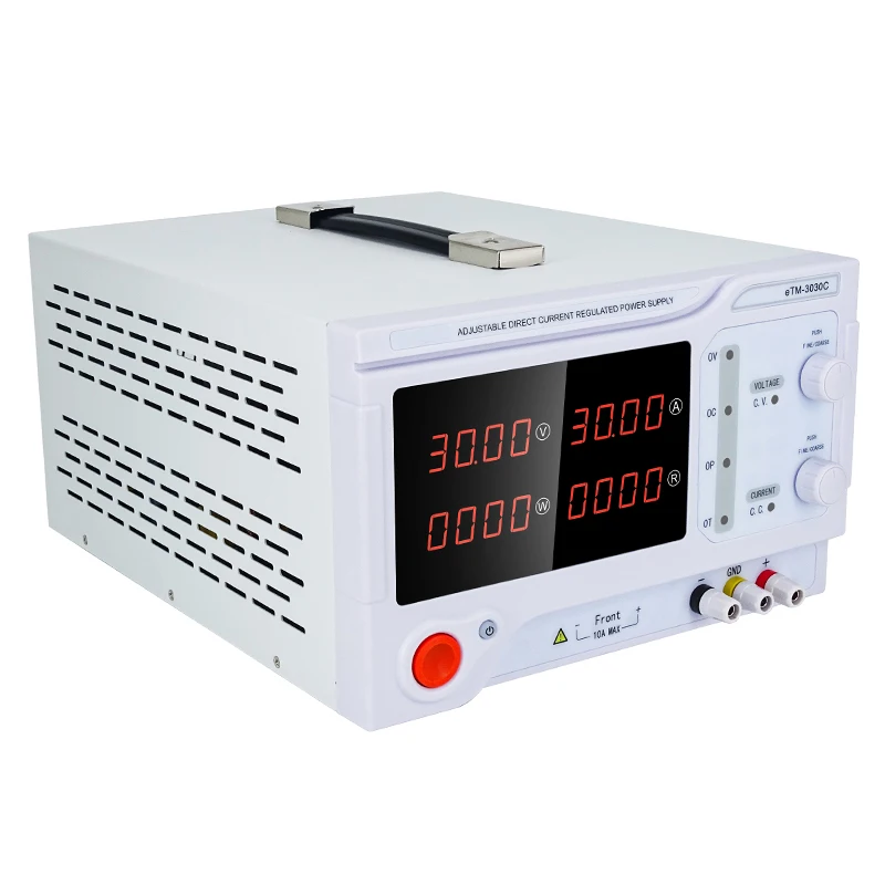 Fuente de alimentación programable de CC de 1KW, control de corriente y voltaje preciso ajustable en laboratorio