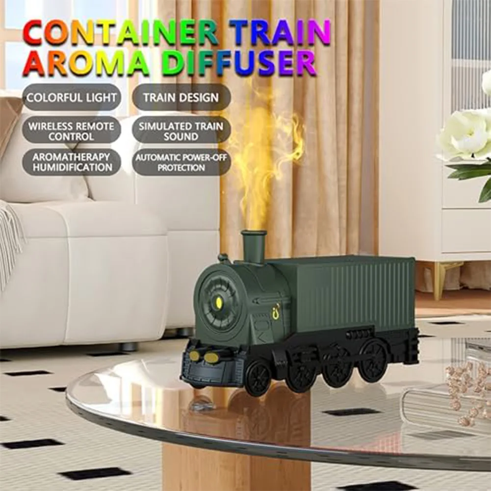 

Air Humidifier Train-style Aroma Diffuser With USB Essential Oil Humidifier And Remote Control Steam Train Aromatherapy Machine