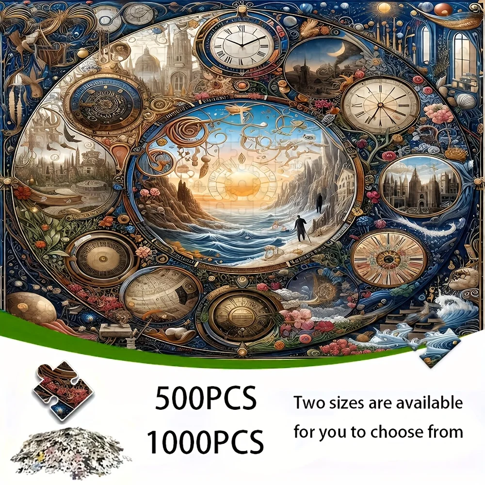 ปริศนาสำหรับผู้ใหญ่ 500/1000 ชิ้น |   เกมครอบครัวที่สนุกสนานและคลายเครียดคุณภาพสูง เหมาะสำหรับวันเกิด คริสต์มาส ฮาโลวีน และเป็นของขวัญ