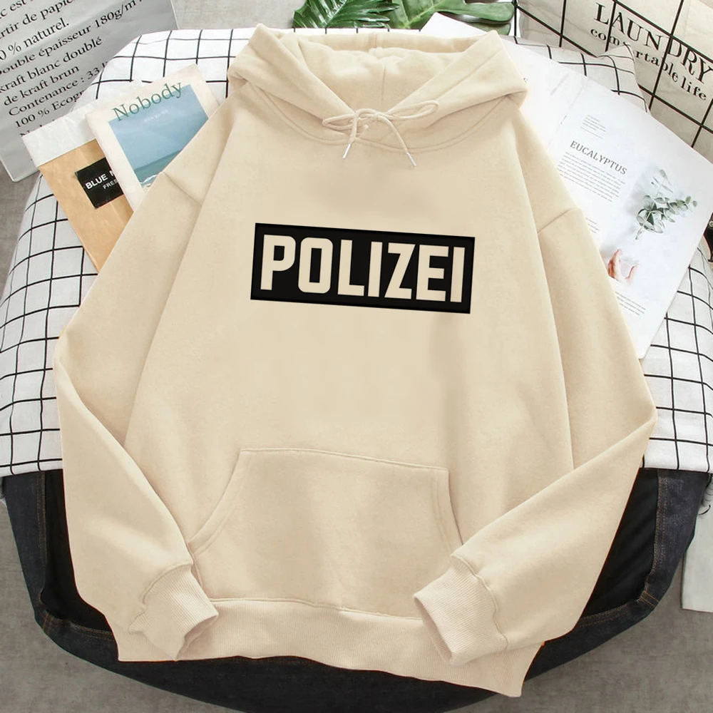 

Polizei hoodies women streetwear Korean style y2k aesthetic sweat y2k Hood clothes women aesthetic Hood