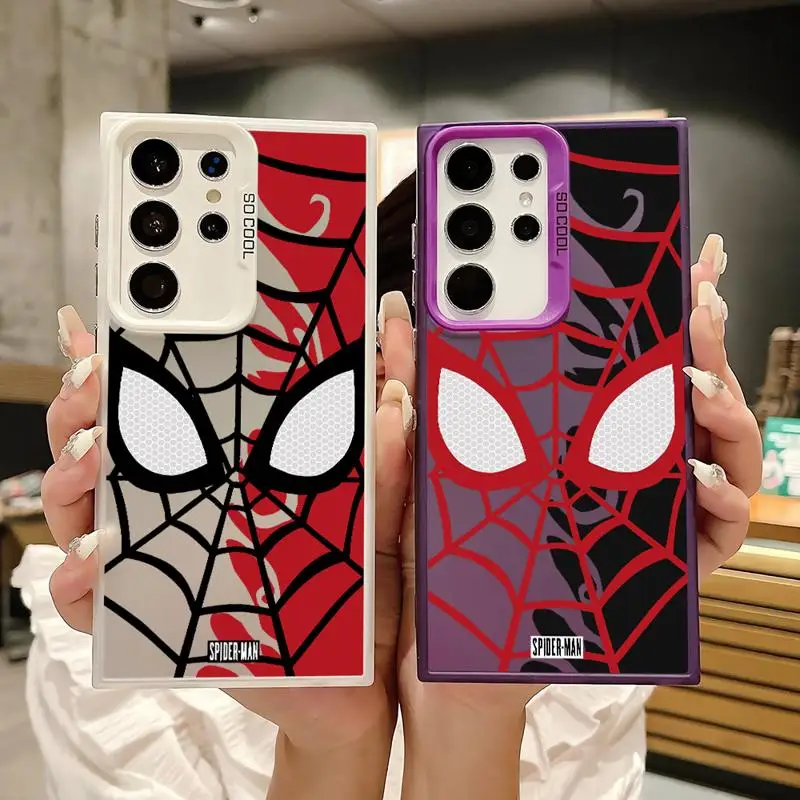 Marvel Stylish Spider-Man phone case for Samsung Galaxy S20 S21 Note20 Ultra S23 FE S24Plus Protective Sleeve TPU Cover funda