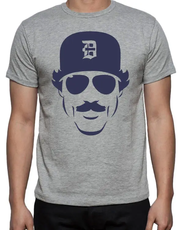 Manga Curta O Pescoço T-Shirt dos homens, Traje De Festa Retro, Magnum PI Stencil, 80's TV Show, Havaí Retro T-Shirt, 100% Algodão, Tamanho S-3XL
