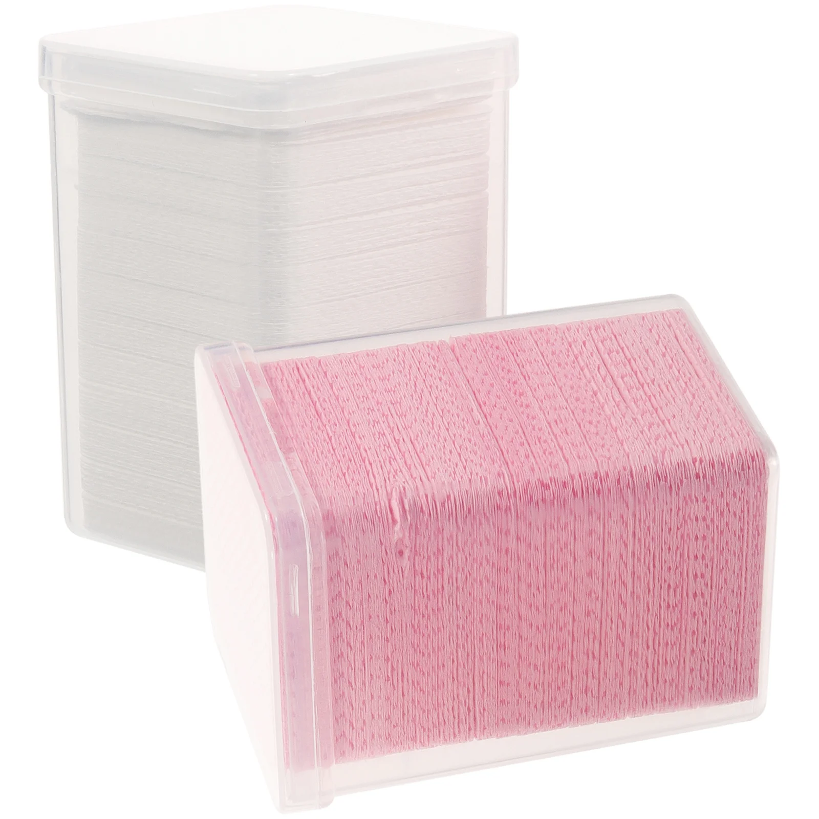 

2 Boxes Glue Cleaning Wipes Nonwoven Nail Polish Remover Pads Lint Free Nail Wipes for Eyelash Extensions Eyelash Remover Pad