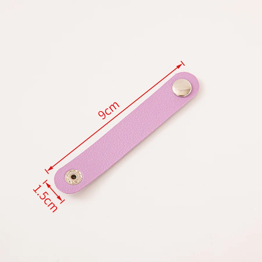 10Pcs/random Leather Cable Winder Organizer Cord Protector Winder Charging cable storage holder Earphone Accessories