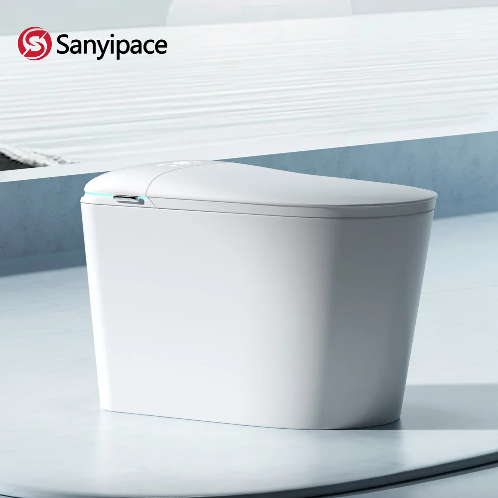 SD06Pro 110V Smart Toilet Seat Bidet with Built‑in Tank Foot Sensor Auto Lid & Flush Foam Shield Heated Seat Warm Water Wash & Dryer Remote Control Power‑Outage Flush Intelligente Toilet