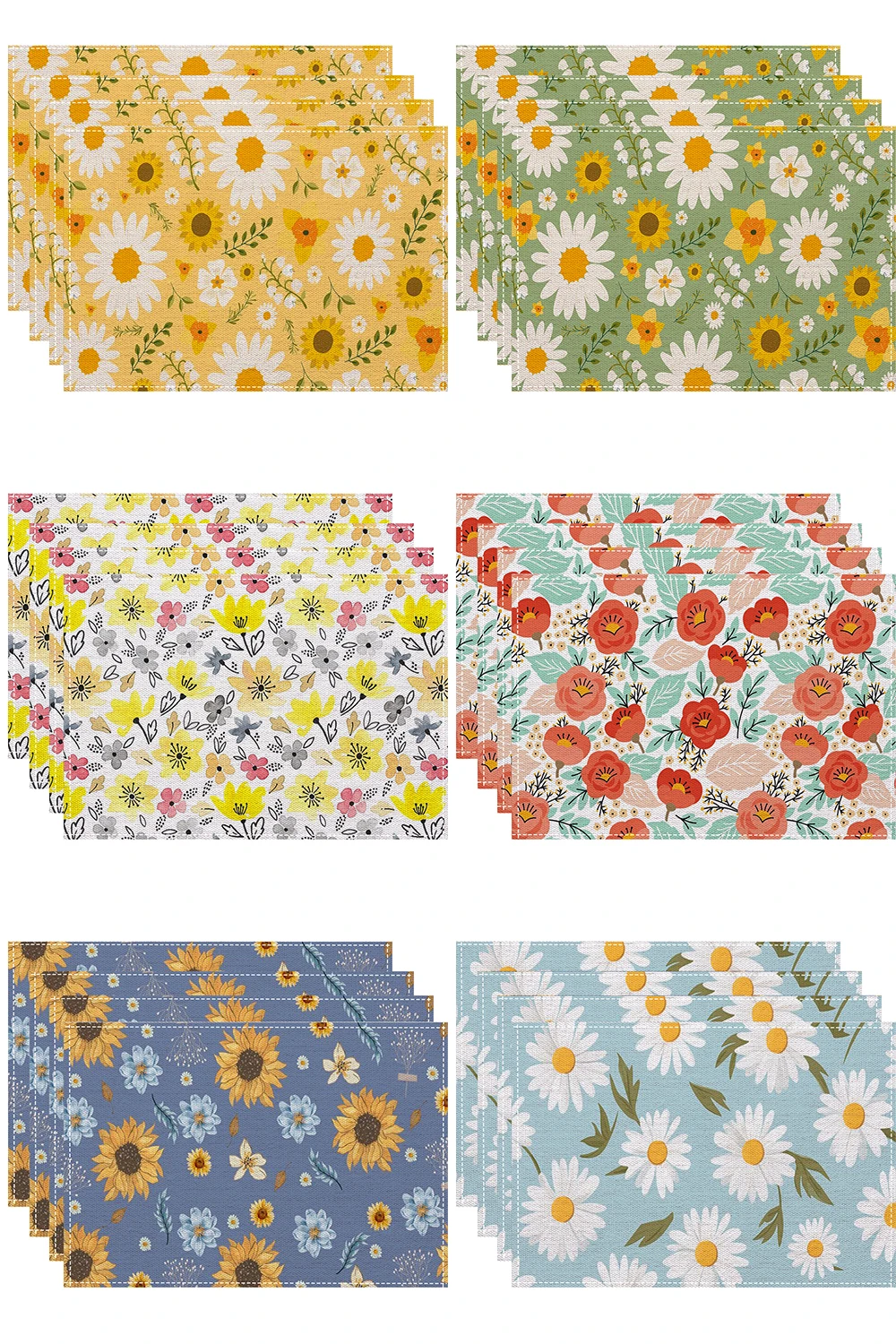 

Маленькая подставка для столовых приборов со свежим цветочным фрагментом для кухни, столовой, обеденного стола, противоожоговый теплоизоляционный коврик