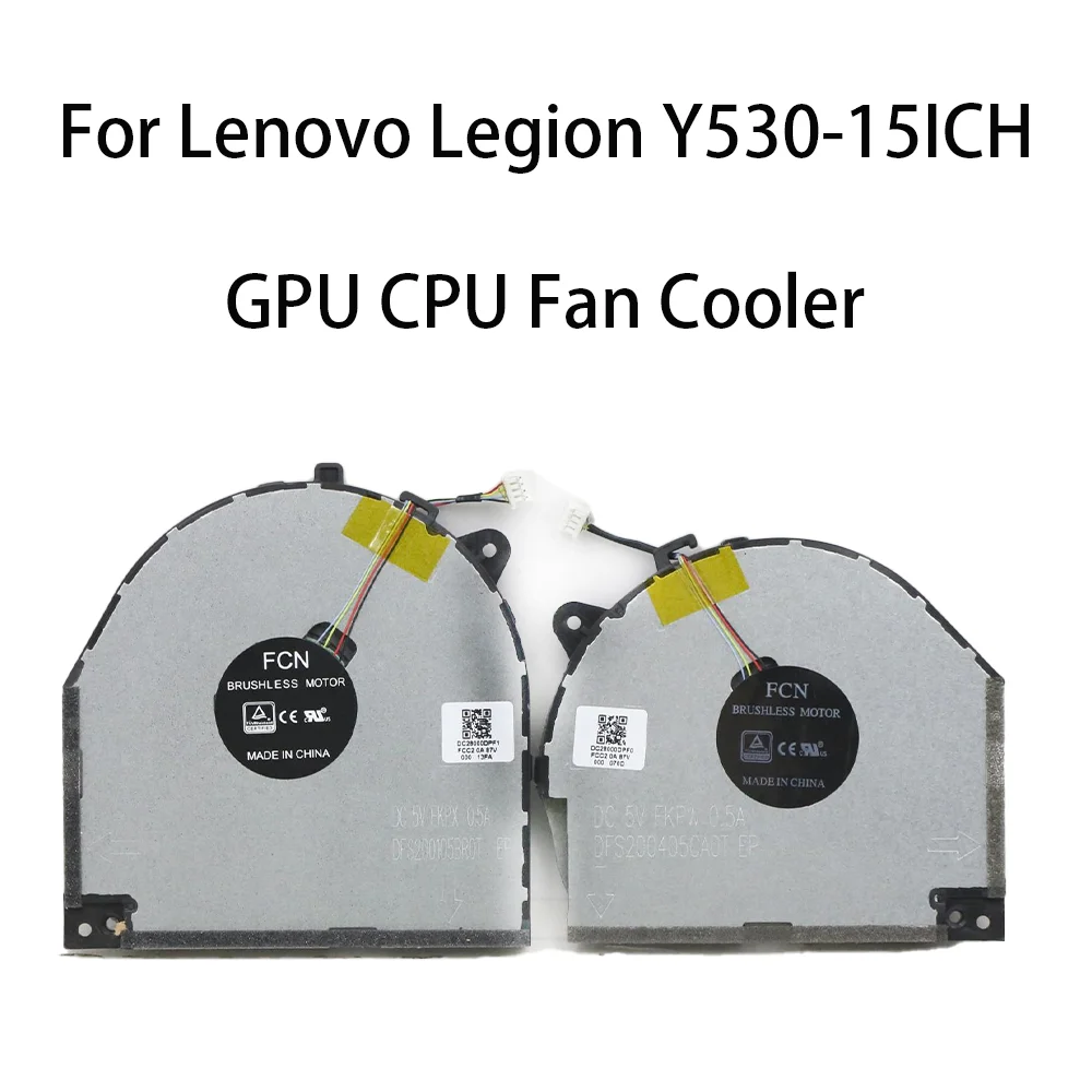 

Cooling Fan For Lenovo Legion Y530-15ICH GPU CPU Fan Cooler Radiator FRU 5F10T02813