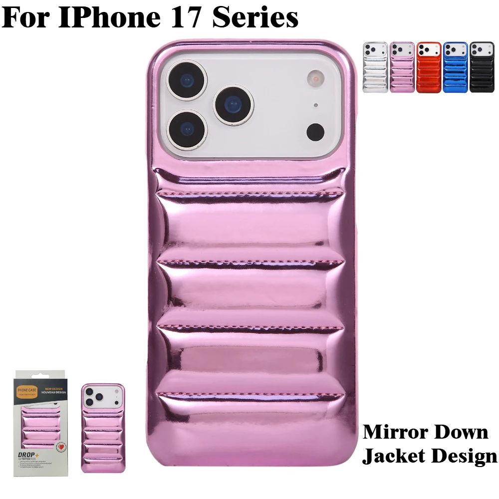 INS Stil Warme Winter Unten Jacke Aurora Telefon Fall Für IPhone 17 16 15 14 Plus 13 12 Pro max 11 Schützen Abdeckung Stoßfest Coque
