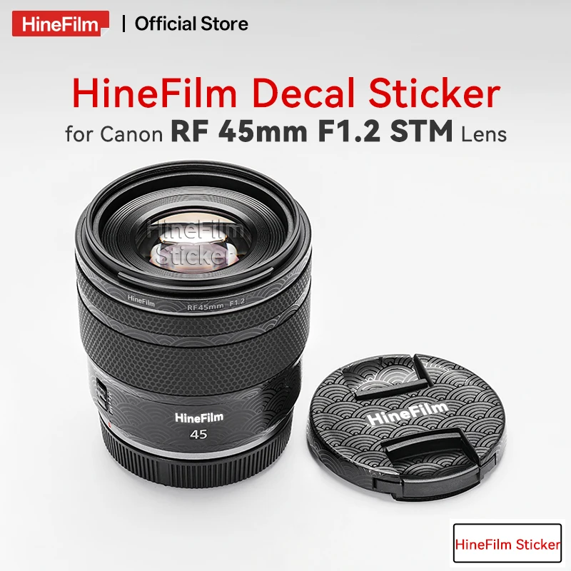 

Hinefilm Skin for Canon RF45mm F1.2 STM Lens Sticker RF45 F1.2 Wrap Cover for Canon RF45 1.2 Lens Protective Skin RF45F1.2 Skin