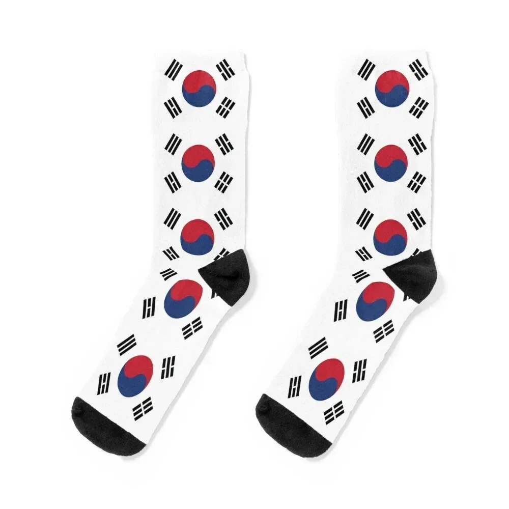 Small south korean flag classic t-shirt Socks winter christmas stocking men cotton high quality Sports Socks For Men Women's