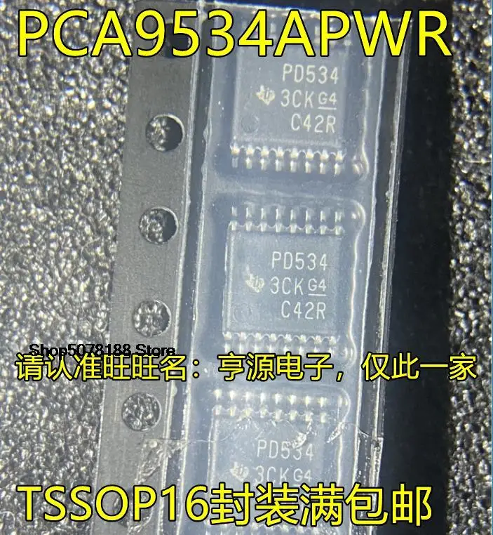 5pieces PCA9534 PCA9534PWR PD534 TSSOP16 8 I/O 