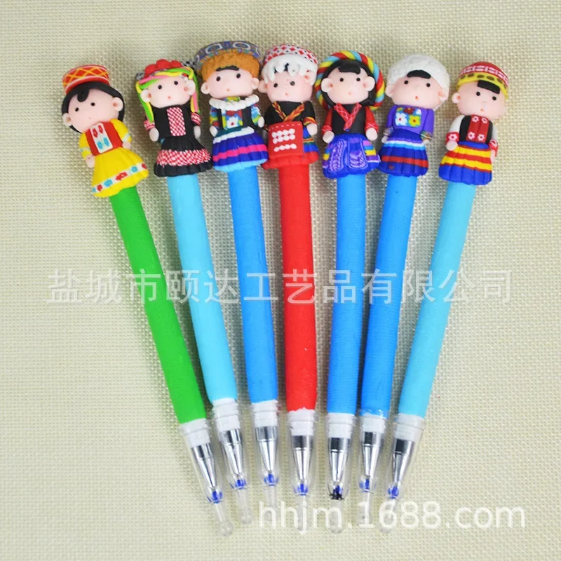 40PCS Soft clay pen, special color , cultural and creative stationery, cute ballpoint , water , 0.5mm learning supplies