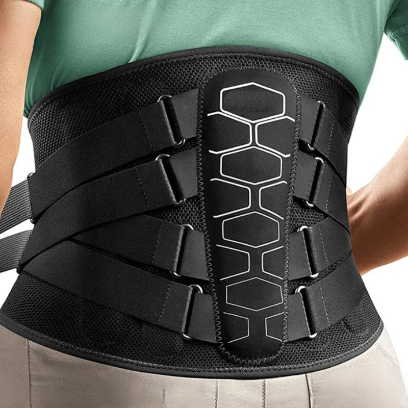 

Sports waist belt, double pressure steel plate waist belt, fitness breathable sports waist belt, strength support waist belt