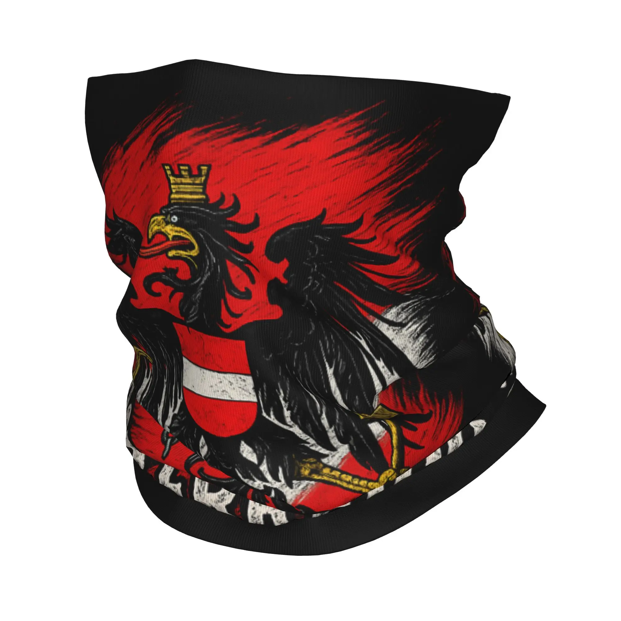 

Austria Osterreich Flag Eagle Bandana Neck Cover Print Coat of Arms Balaclavas Magic Scarf Headband Cycling Sports Unisex Adult