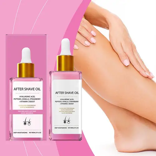 Aceite para después del afeitado de fresa y vainilla, aceite para después del afeitado, aceite de afeitado suave de fresa para una piel suave, hidrata, 90ml