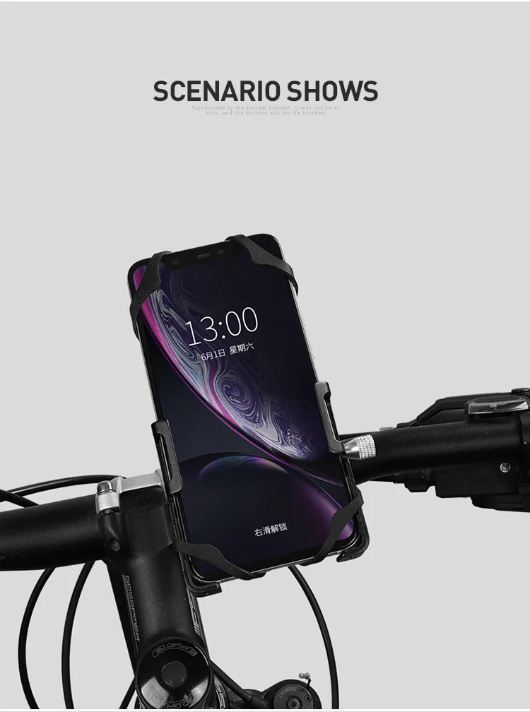 GUB P10 Fahrrad-Telefonhalter, 3,5–6,8 Zoll, Handy-Halterung für Elektrofahrrad, Motorrad, MTB, Rennrad, Lenker, Telefonständer – Detail 8