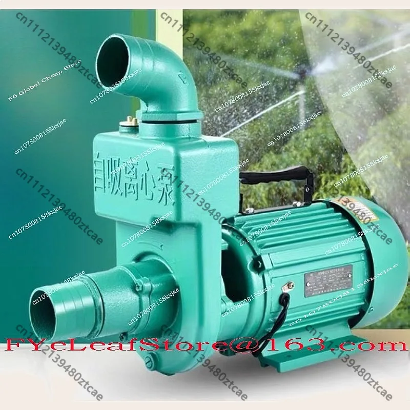 Large Flow Sewage Self-priming Pump 220V 2 Inch 2.5 Inch High Pressure Irrigation