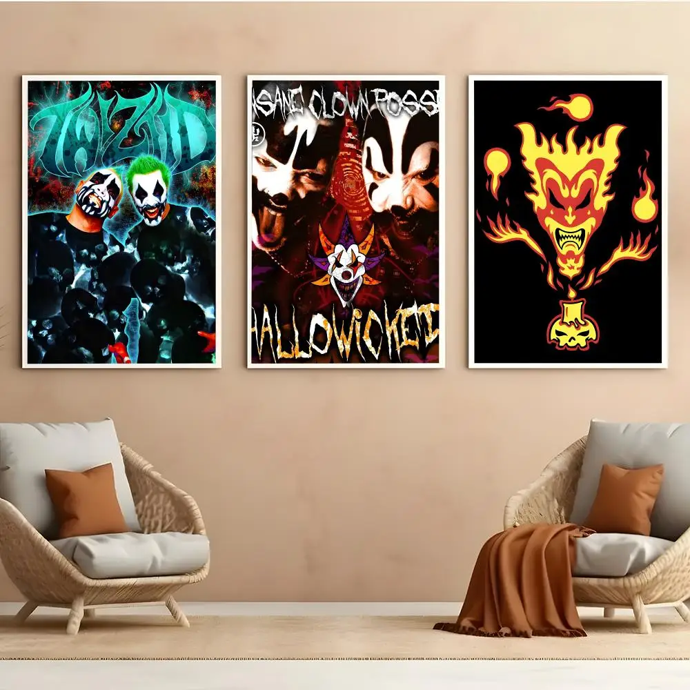 ICP I-Insane C-Clown Posse Poster Peel And Stick Matte Self Adhesive PVC Easy Apply Removable Waterproof Frameless Home Decor