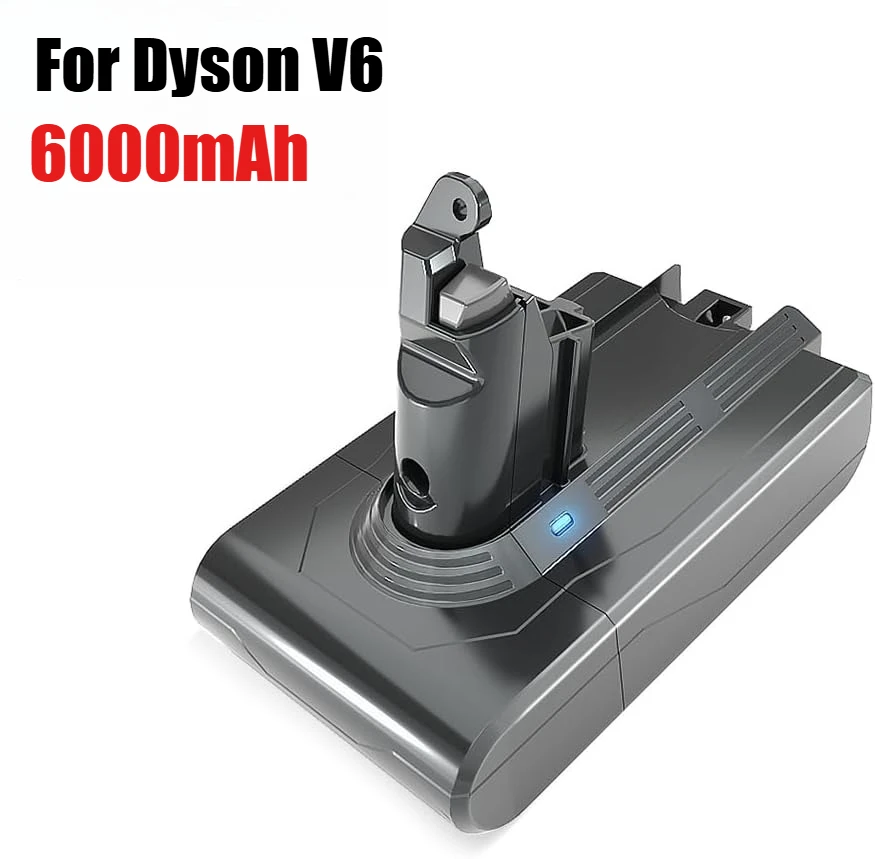 

Replacement Battery for Dyson V6 DC62 DC58 DC59 DC61 DC74 SV03-SV09, 21.6V 6000mAh Li-ION