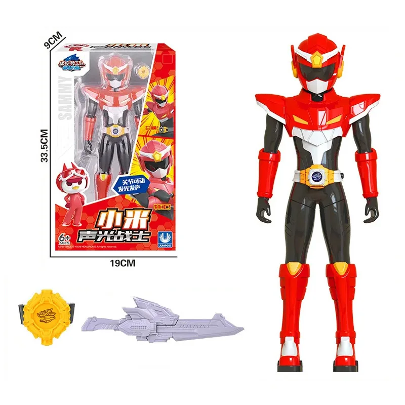 Mini Force Transformation Toys with Sound and Light Action Figures MiniForce X Simulation Anime Multi-Joint Mobility Model Toy