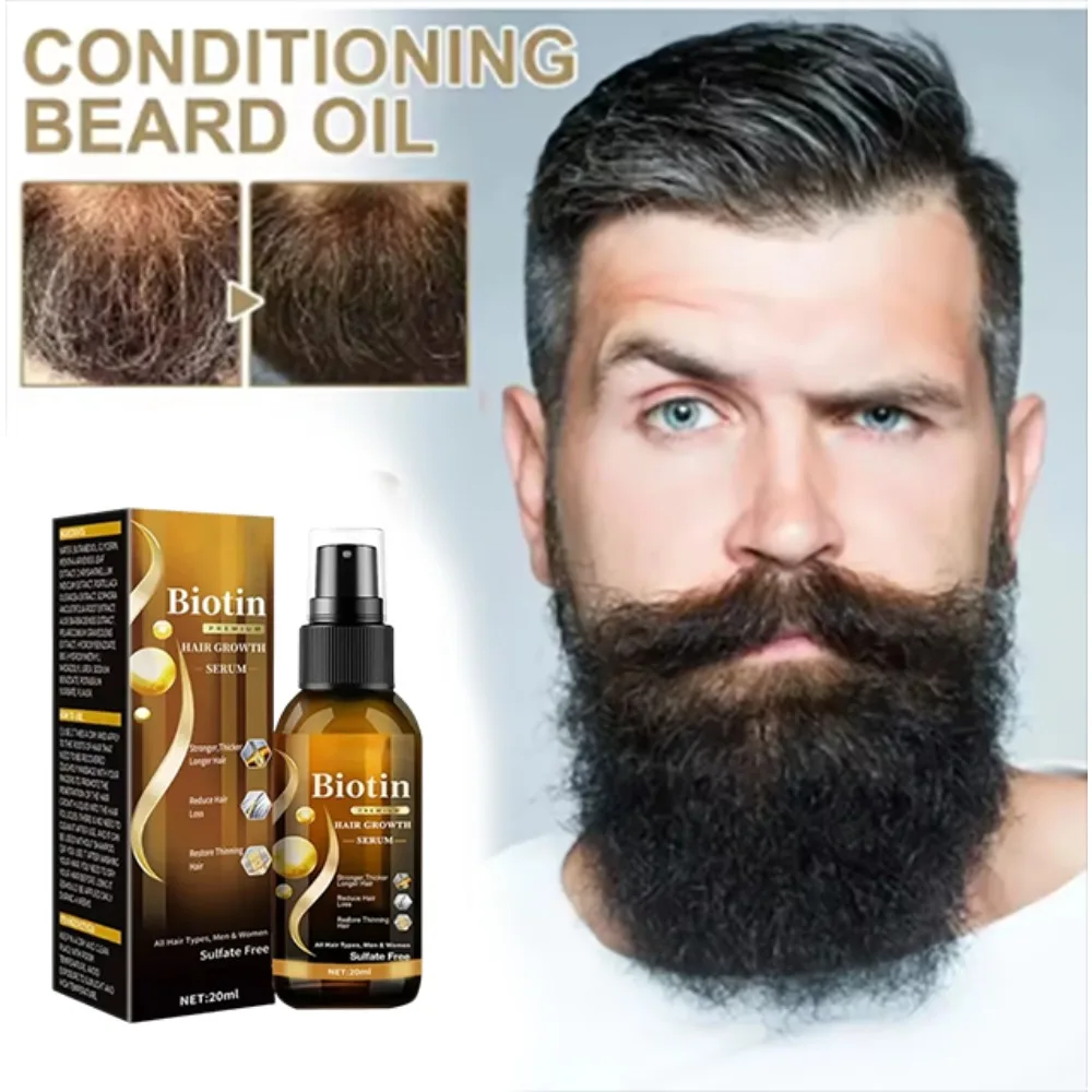

20ml Beard Growth Oil Serum For Men Beard Growth And Grooming Soften Strengthen Styling Oil Nourish Beard Care Oil