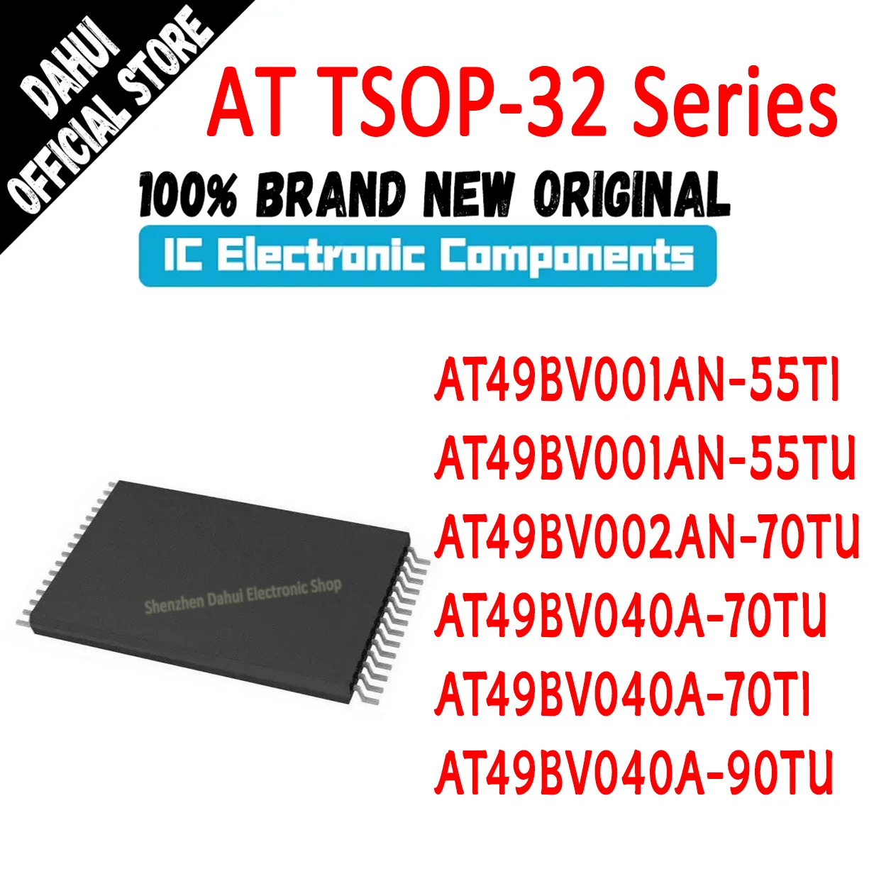 

AT49BV001AN-55TI AT49BV001AN-55TU AT49BV002AN-70TU AT49BV040A-70TU AT49BV040A-70TI AT49BV040A-90TU AT IC Chip TSOP-32