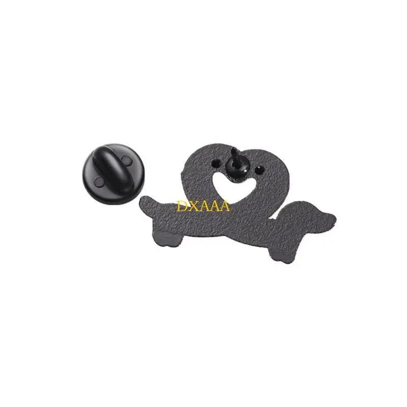 

DXAA Dachshund Dog Enamel Pins for Backpacks Jackets Hat Heart Dachshund Lapel Pins
