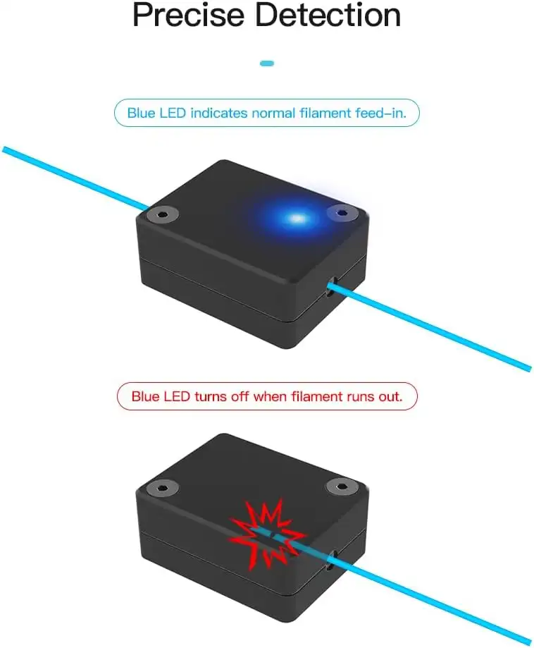 Creality Official Ender 3 SE/KE Filament Runout Sensor, Filament Detection Module for Ender-3 SE/KE - 5