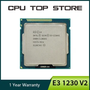 Intel Xeon E3 1230 V2 -Prozessor, 3,3 GHz, 4 -Core -CPU, SR0P4, LGA 1155 6 Hauptverkaufsprozessor Xeon 1230 V2 - №1