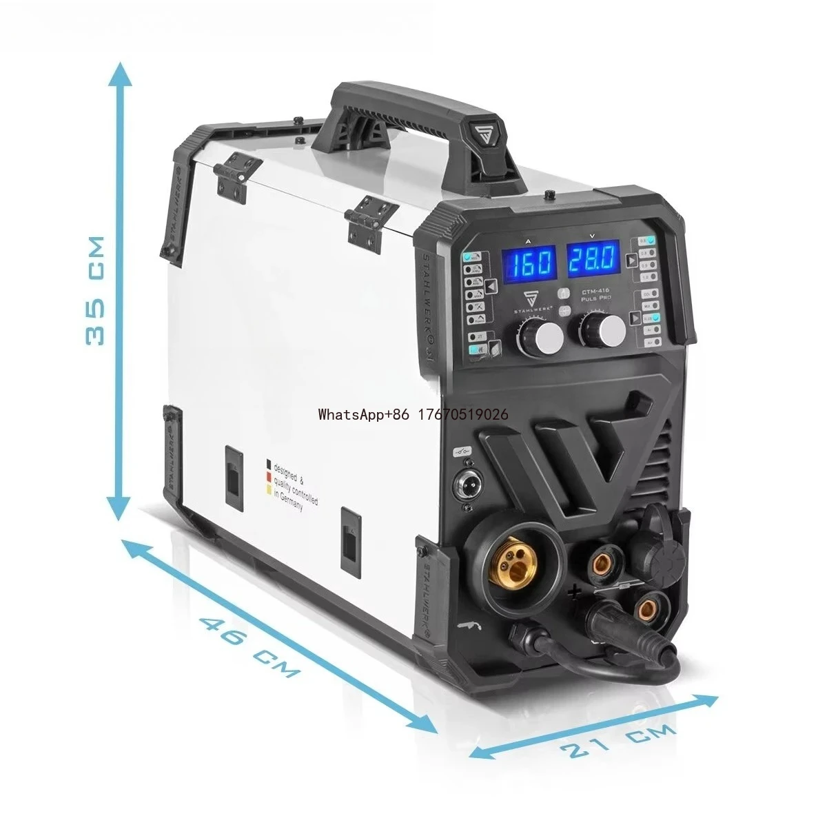 2026-CTM250 PRO Heavy-Duty 7-in-1 Welder Dual Pulse MIG/TIG Plasma Cutting 220V/110V for DIY Professional Use New Condition